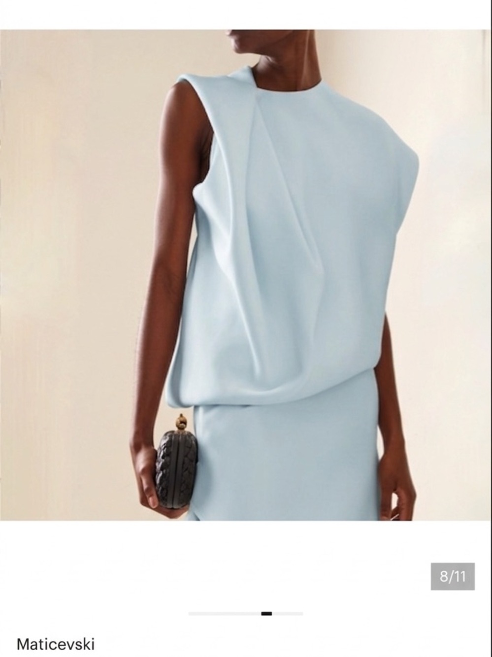 Maticevski Asymmetric Draped Top